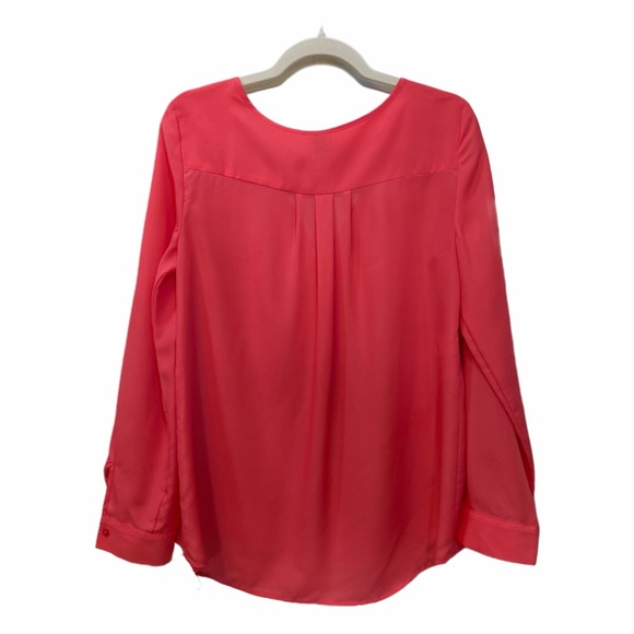 Anne Klein Coral Button-Up Blouse | Size Medium - Picture 3 of 3